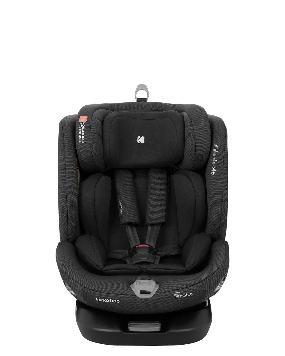 KINDERSITZ i-Moove i-Size schwarz (40-150cm) Isofix 360-Grad-Drehung Kopfstütze - Schwarz, Kunststoff (45/59/49cm) - Kikka boo