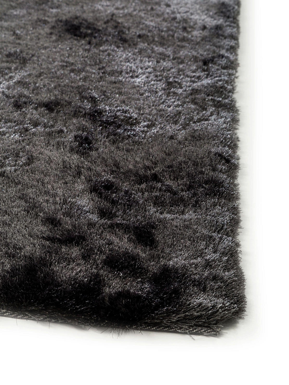 HOCHFLORTEPPICH Whisper Anthrazit 200x200 cm - Anthrazit, Textil (200/200cm) - benuta Nest