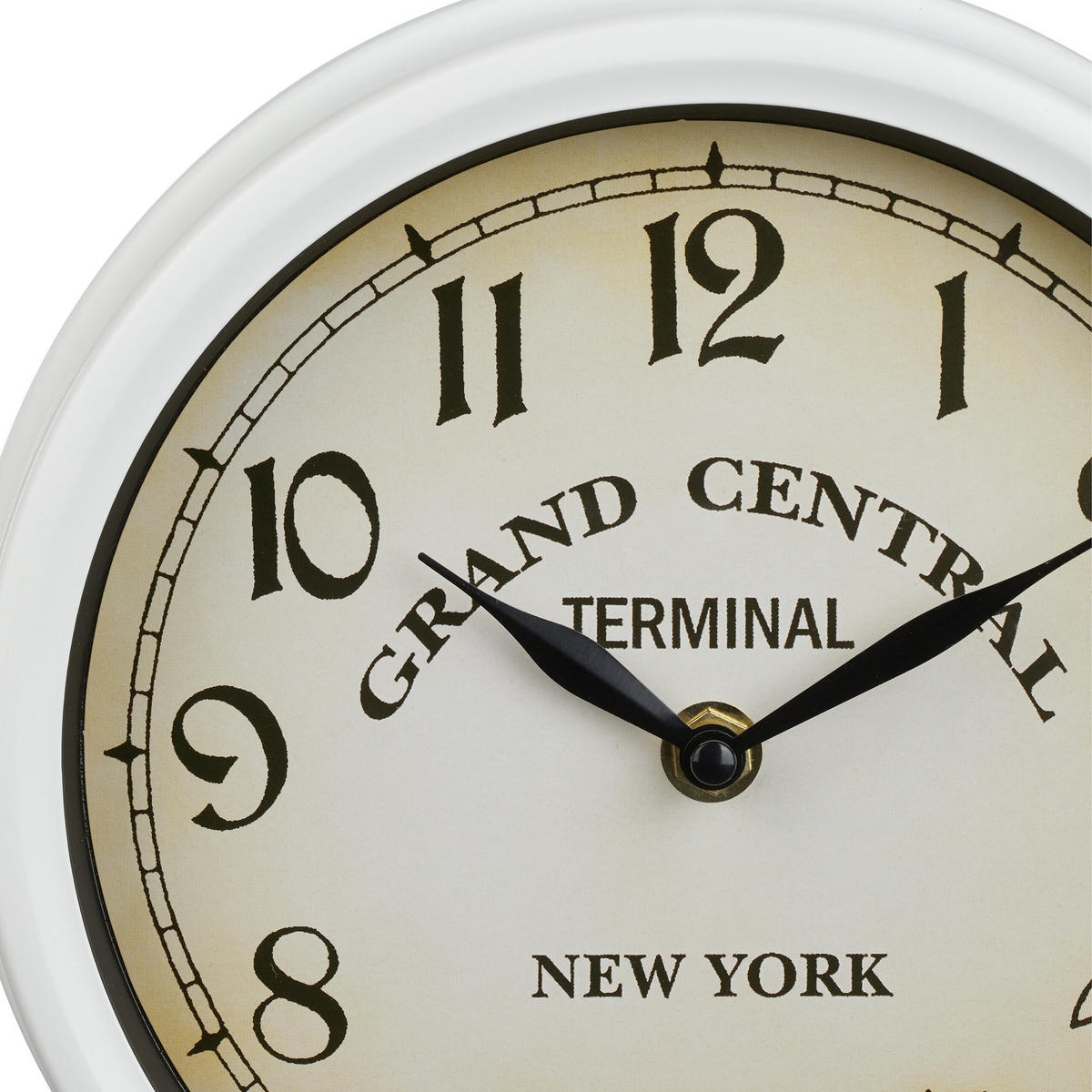 BAHNHOFSUHR - Multicolor, Glas/Metall (35/34/10cm) - Relaxdays