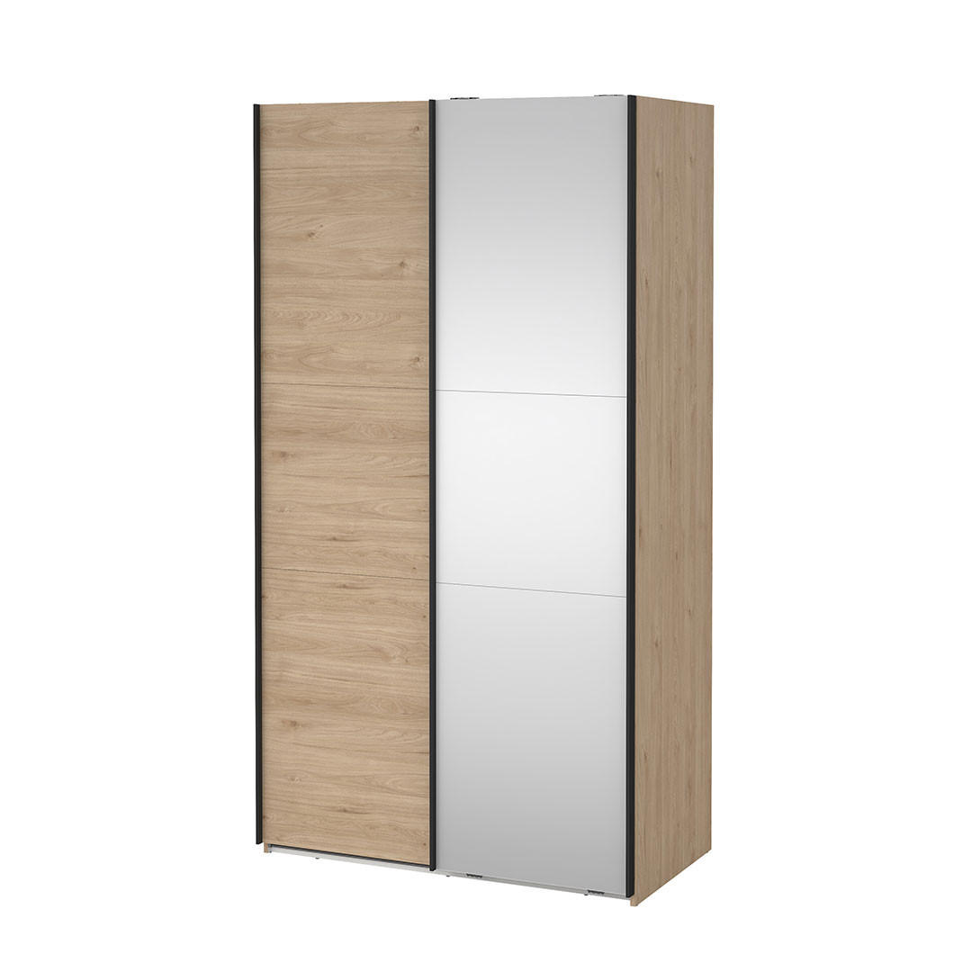 SCHIEBETÜRENSCHRANK, Como, Eiche, Holzwerkstoff, 119 x 67 x 221 cm - Eichefarben, Holzwerkstoff (119/221/67cm) - ebuy24