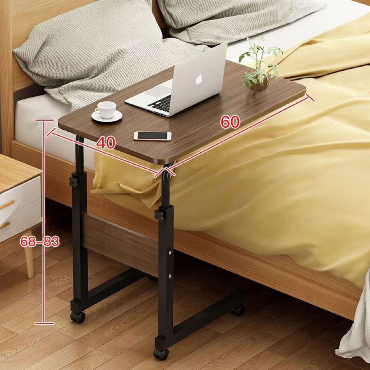 COMPUTERTISCH, braun 60/40/68-83 cm - Braun, Holzwerkstoff (60/40/83cm) - Rebiko
