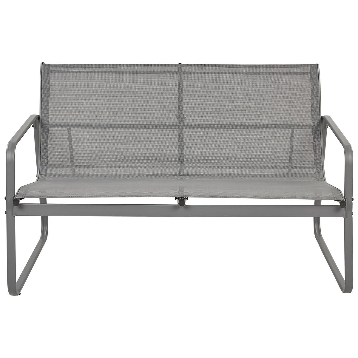 LOUNGE SET 4-Sitzer Metal grau Barrea - Grau, Metall - Beliani