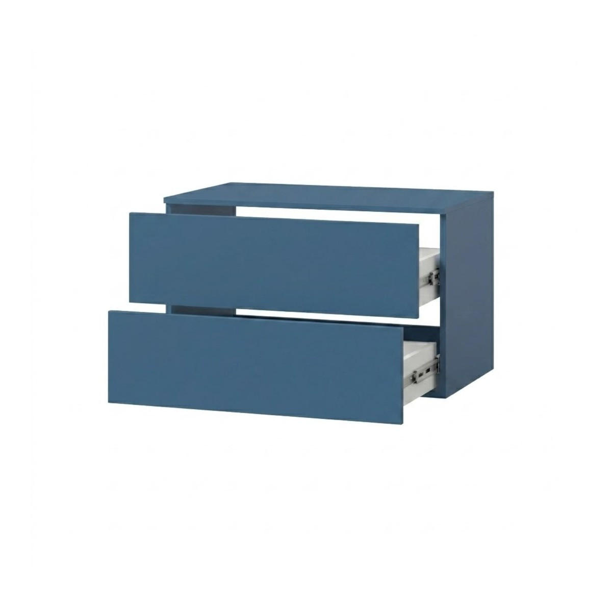 WASCHTISCHUNTERSCHRANK Color 2S 80 Meeresblau - Dunkelblau, Holzwerkstoff (80/50/45cm) - mzm24