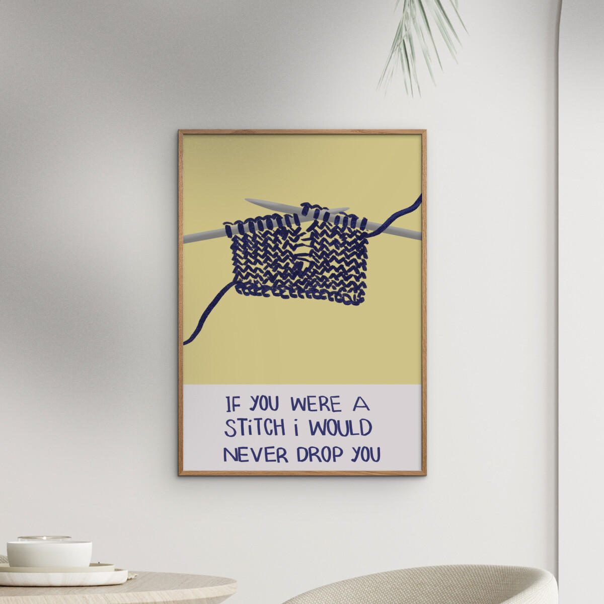 POSTER Charlotte Trudgett - Dropped Stitches - Gelb, Papier (70/100/0.1cm) - Poster&Frame