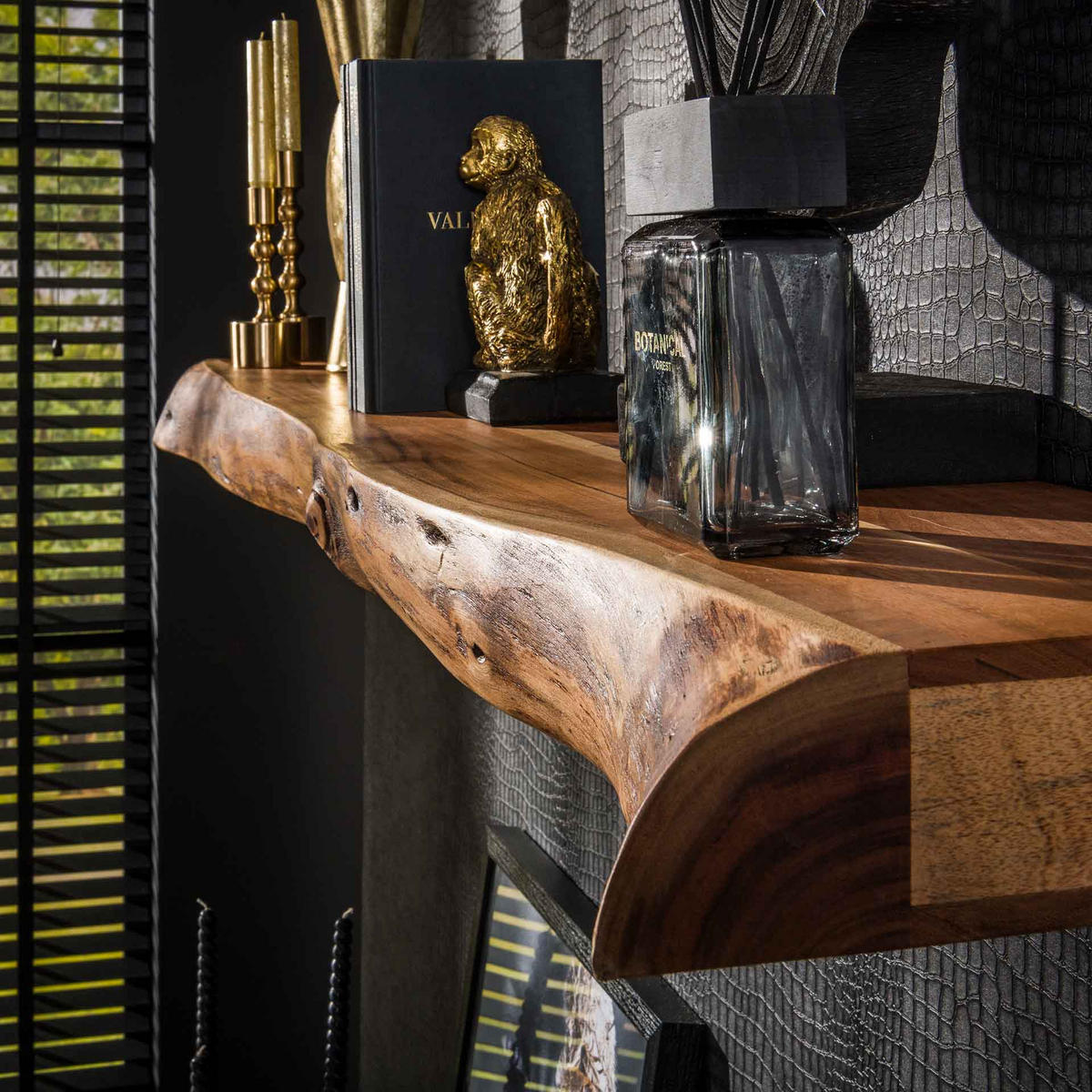 WANDREGAL Baum Braun 25/150/ 8 cm - Braun, Holz (150/8/25cm) - Hoyz Collection