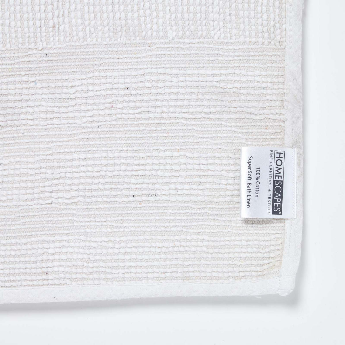 BADEMATTE Spa Supreme 50/80 cm, Baumwolle - Weiß, Textil (50/80cm) - Homescapes