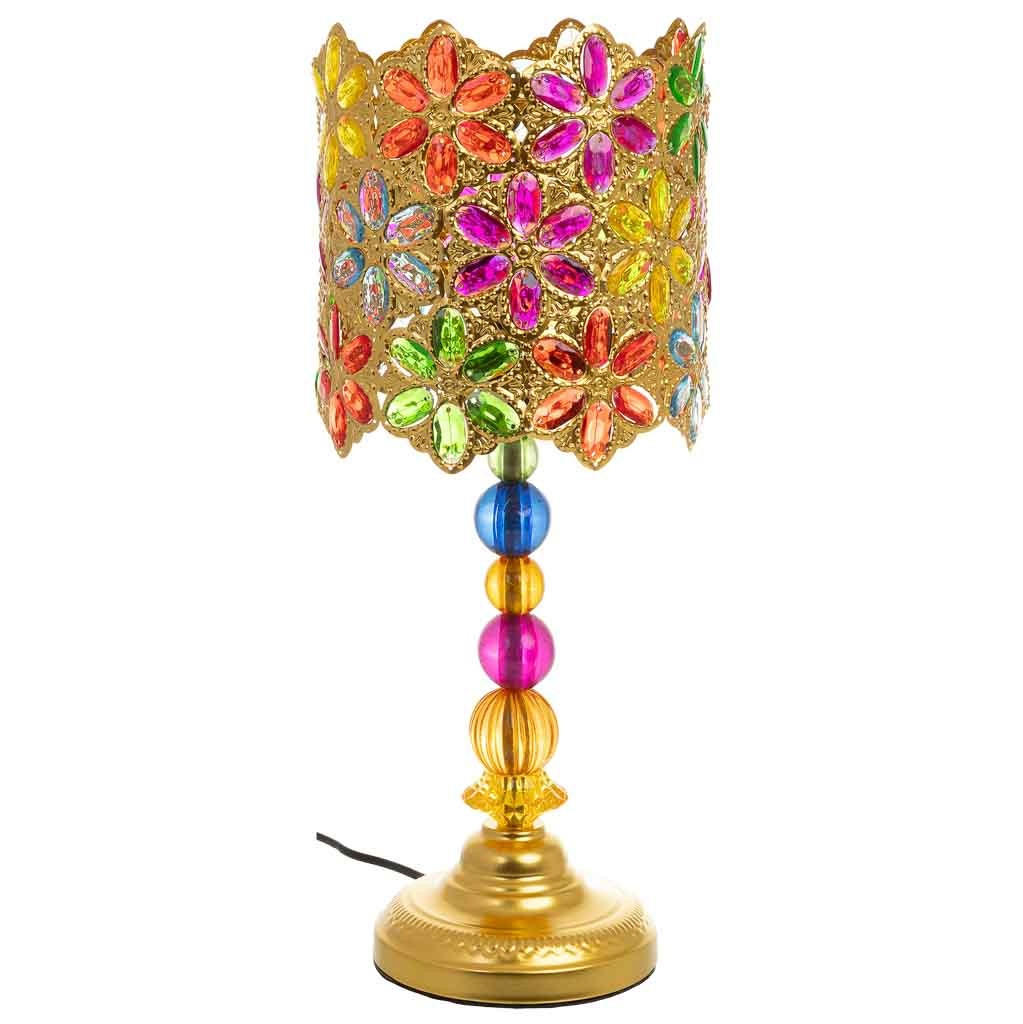 LAMPE aus Metall und Glas, 23x46cm - Multicolor, Metall (23/23/46cm) - Wanderlust