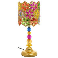 LAMPE aus Metall und Glas, 23x46cm - Multicolor, Metall (23/23/46cm) - Wanderlust