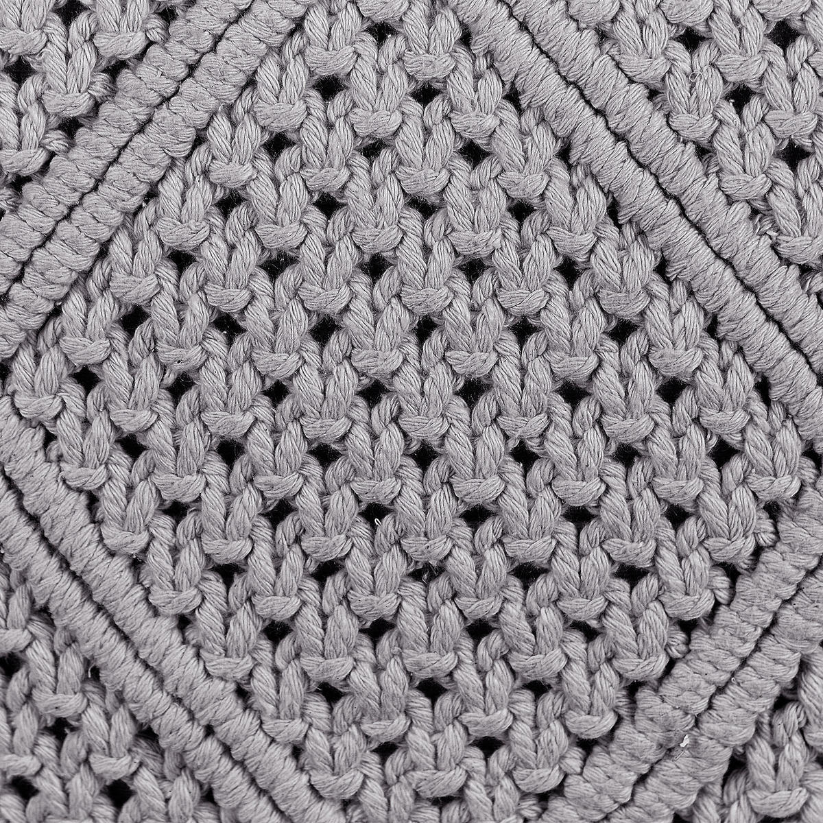 DEKOKISSEN 2er-Set Grau 45/45 cm Besham - Grau, Textil (45/45cm) - Beliani