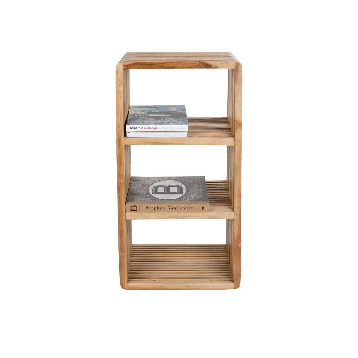 STANDREGAL Djia Kastje aus Teakholz hoch - Braun, Holz (44/85/34cm) - Housecraft Living
