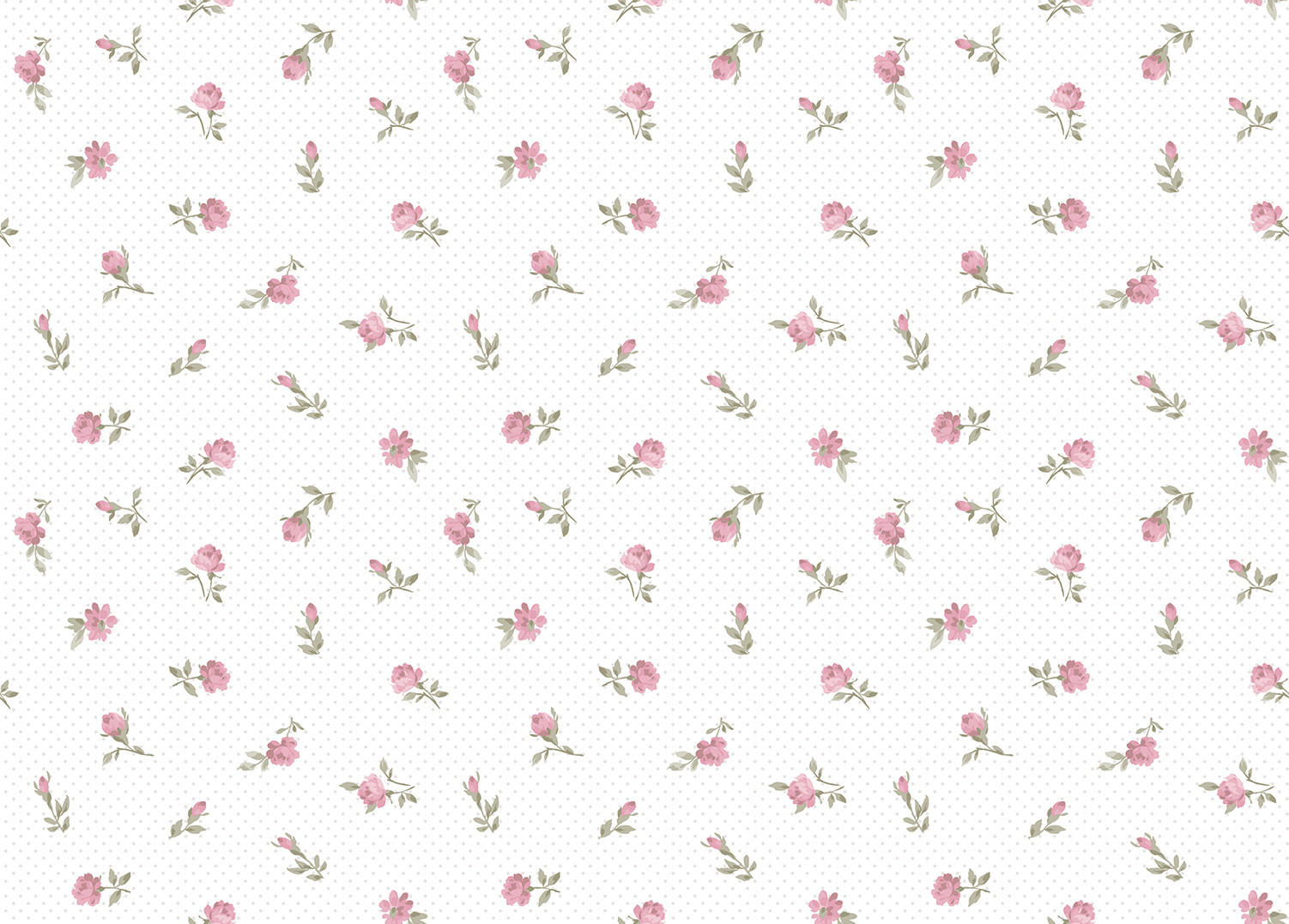TAPETE Blumen 53 cm x 10 m - Pink, Papier (53/0.1cm) - Sanders & Sanders