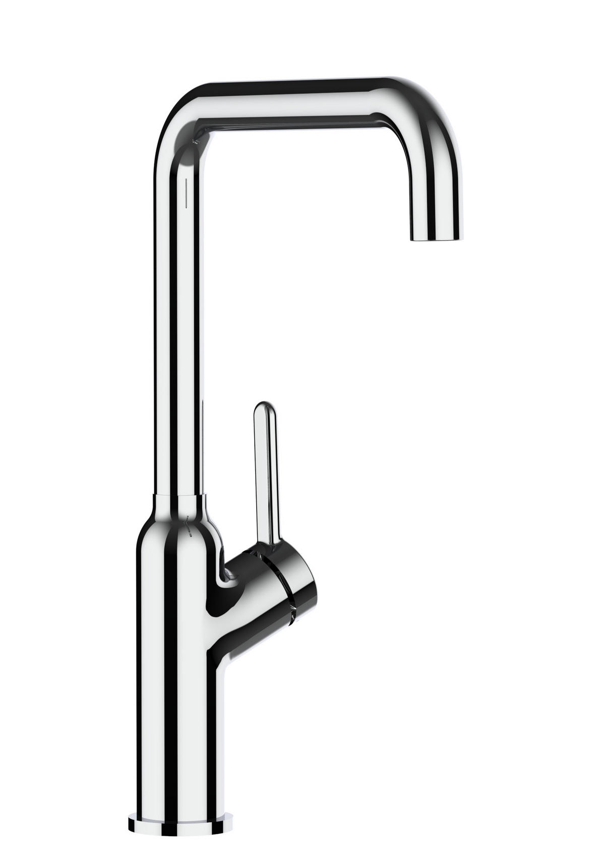 KÜCHENARMATUR, Verchromt, 360° schwenkbar - Chromfarben, Metall (19.5/39.5/19.5cm) - VIZIO