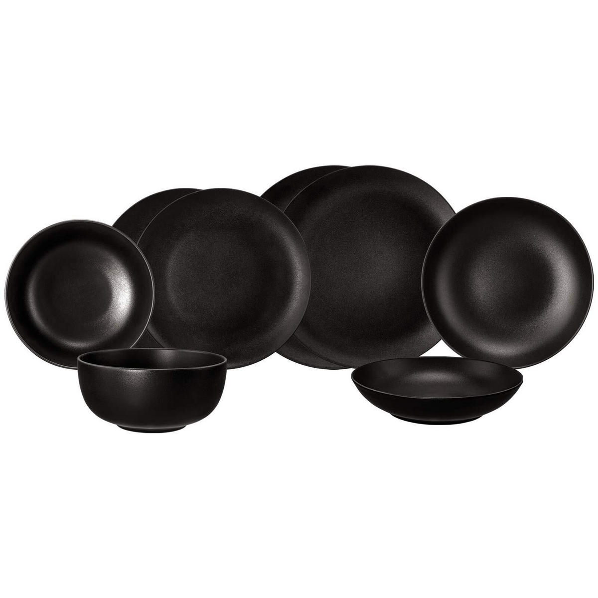 EINSTEIGER-SET Liberty Velvet Black schwarz 8er Set - Schwarz, Keramik (1/1/1cm) - Seltmann Weiden
