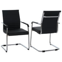 BESUCHERSTUHL Schwarz - Schwarz, Kunststoff (56/87/59cm) - MCW