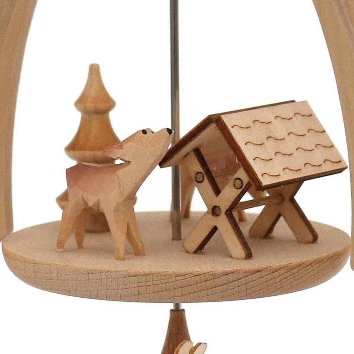 PYRAMIDE Rehe 20/24/35 cm - Multicolor, Holz (0.1/35/0.1cm) - Dekoteam24