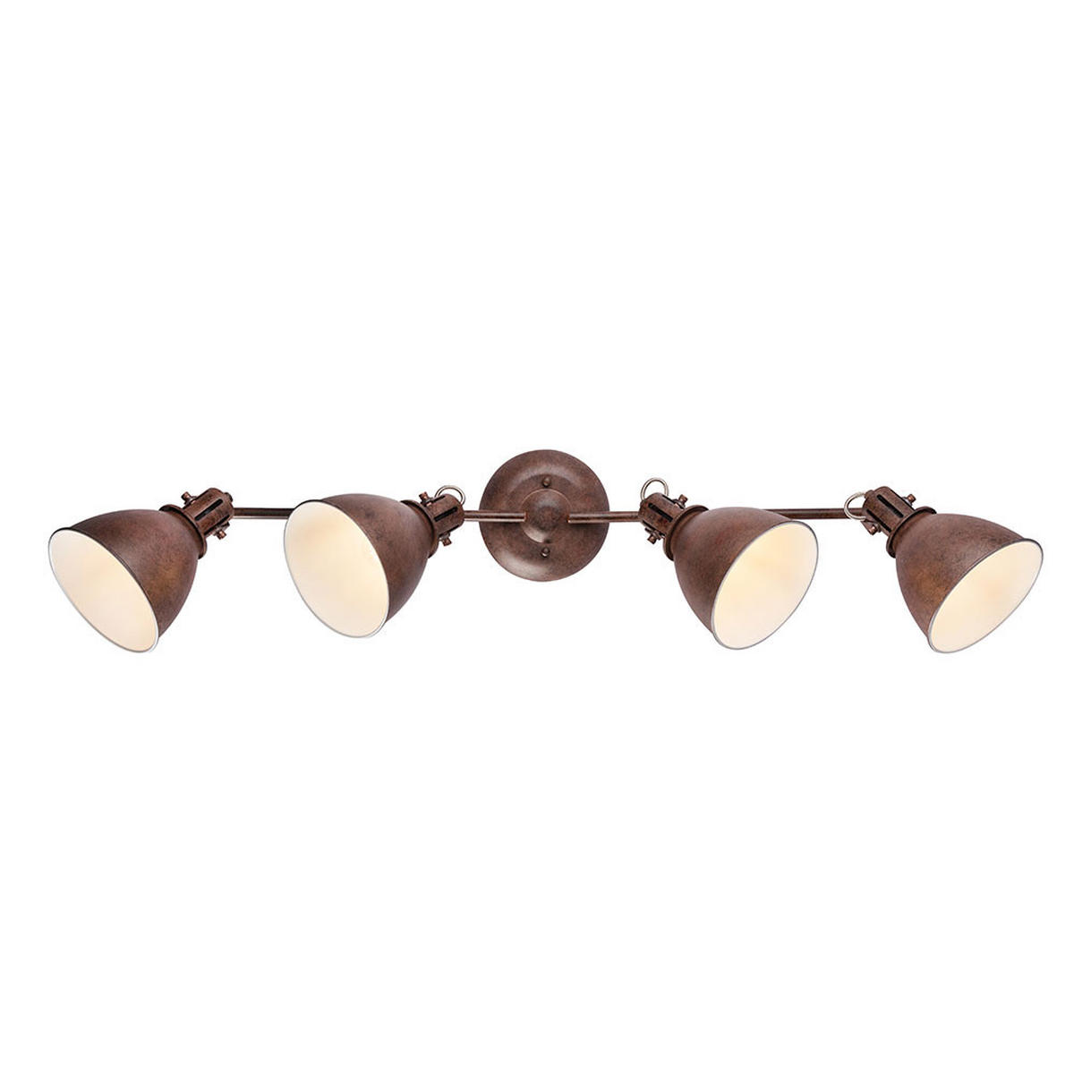 LED DECKENLEUCHTE Metall Rostoptik Braun - Braun, Metall (80/15/20cm) - Globo Lighting