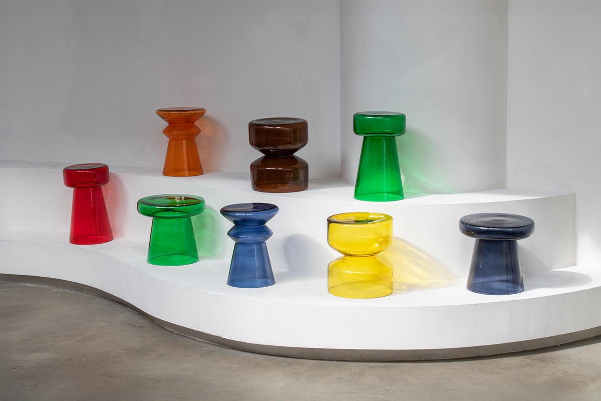 BEISTELLTISCH Doble Braun 35/35/41 cm - Braun, Glas (35/35/41cm) - Leitmotiv