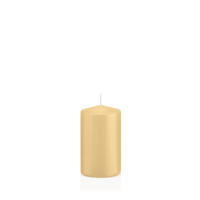 STUMPENKERZEN Champagner Ø 58 x 100 mm, 16 Stück - Champagner, Paraffin (6/10cm) - Wiedemann Kerzen