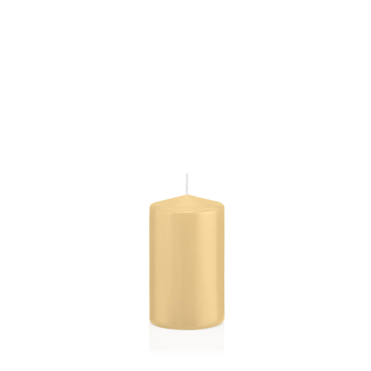 STUMPENKERZEN Champagner Ø 58 x 100 mm, 16 Stück - Champagner, Paraffin (6/10cm) - Wiedemann Kerzen