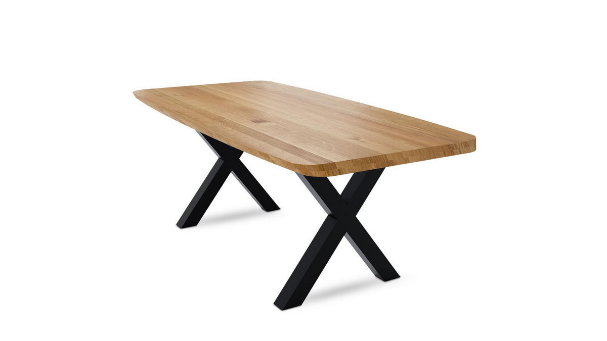 MASSIVHOLZTISCH Danette 3 200x79x100 Esszimmertisch Wildeiche geölt - Wildeiche, Holz (200/79/100cm) - 58aufmkessel