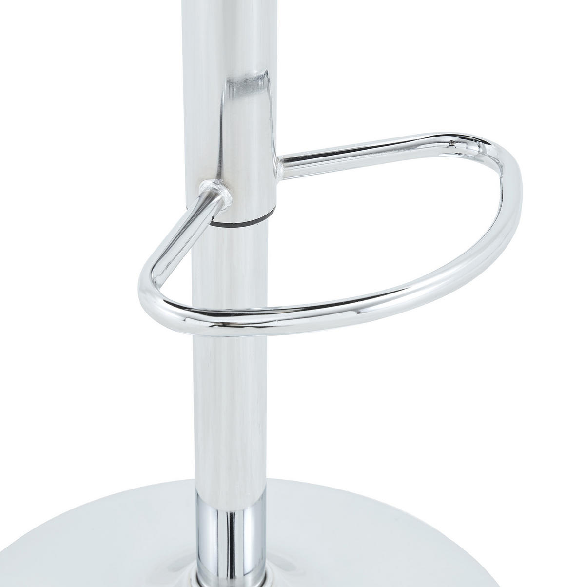 BARHOCKER höhenverstellbar drehbar Stoff Hellgrau 2er-Set - Hellgrau, Metall (37.6/118/45cm) - Meubliv