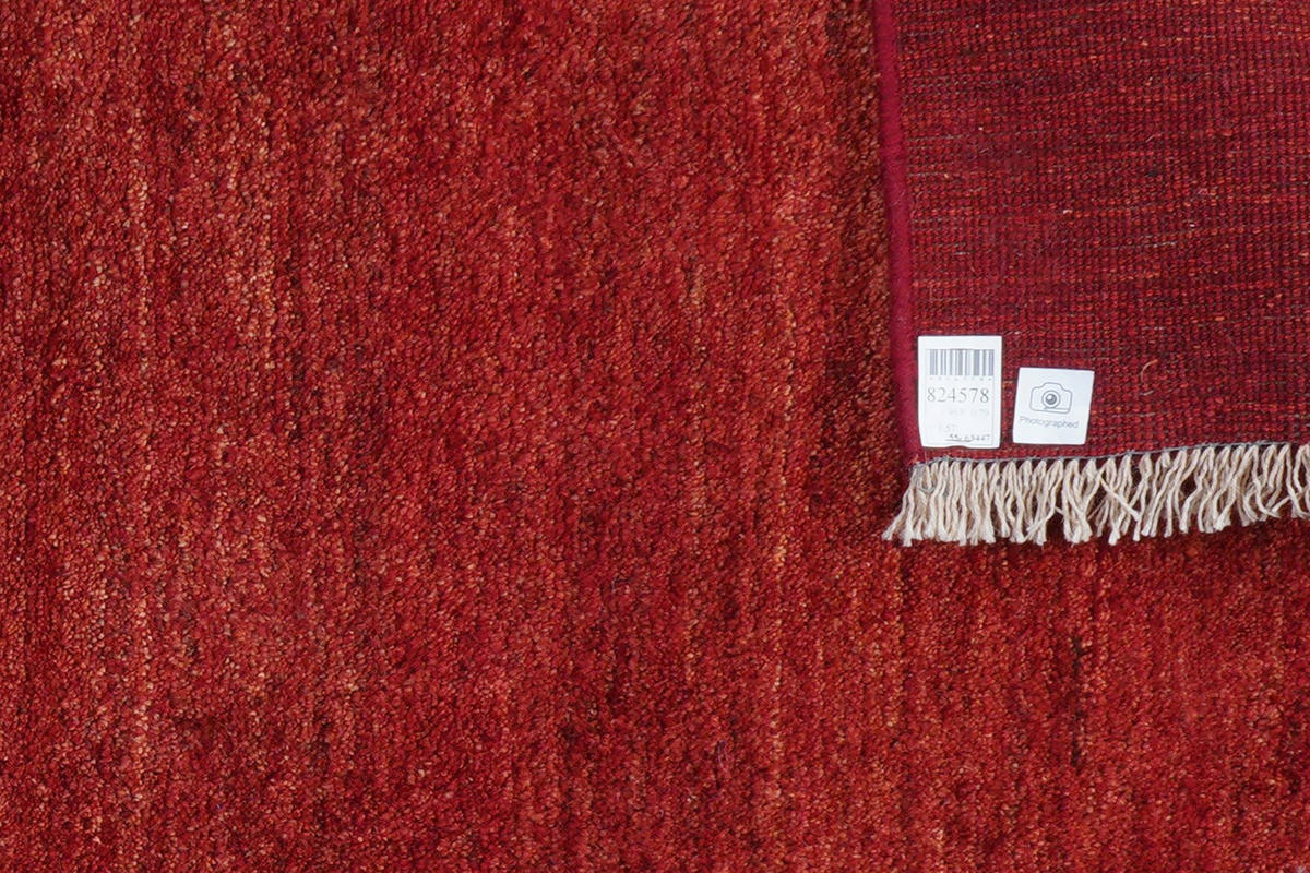LÄUFER Orient handgeknüpft Rot 199/79 cm Schurwolle - Rot, Textil (79/199cm) - Looma