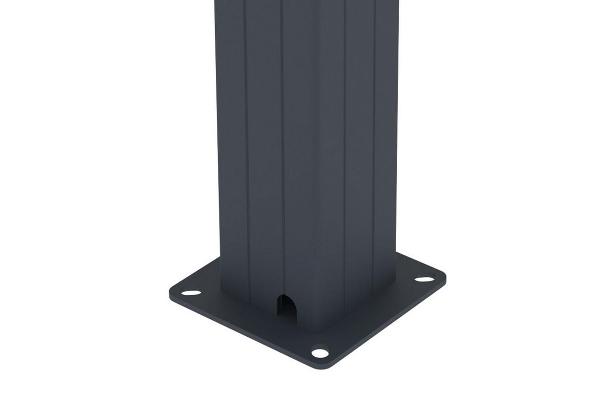 PERGOLA BIOKLIMATISCHE SELBSTTRAGENDE Santa graue 5m x 3m - Grau, Metall (510/220/304cm) - Cazeboo