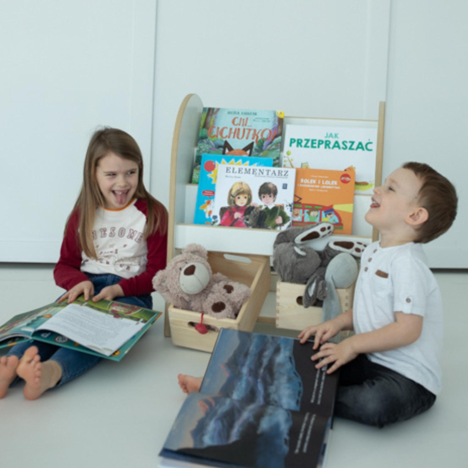 BÜCHERREGAL Montessori 40/70/60 - Weiß, Holzwerkstoff (40/70/60cm) - RAUMHIRSCH FURNITURE
