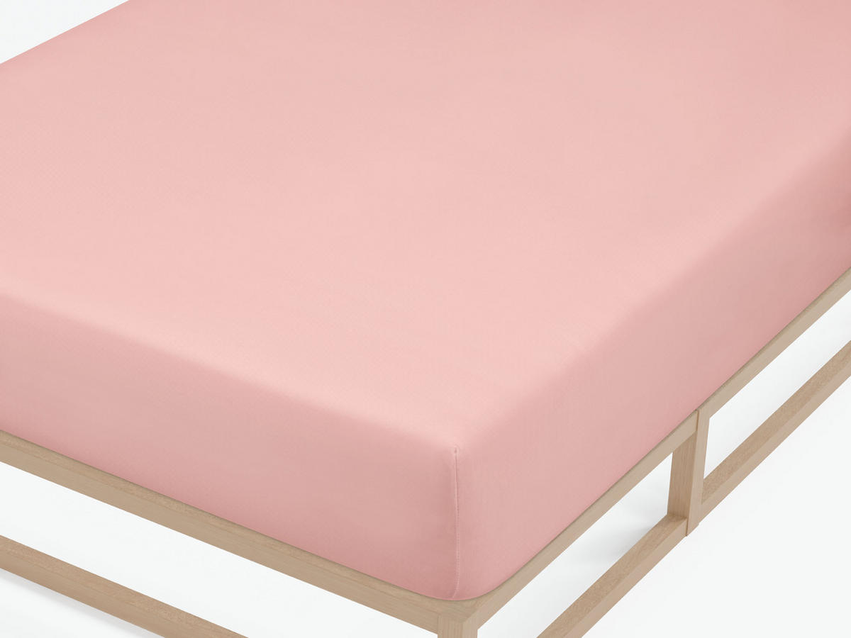 SPANNBETTTUCH Jersey koralle, 90x190 cm - 100x200 cm - Koralle, Textil (100/200cm) - biberna Sleep & Protect