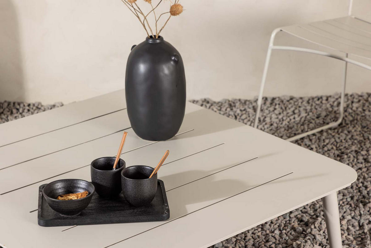 GARTENTISCH beige - Beige, Holzwerkstoff (90/90/34cm) - ebuy24
