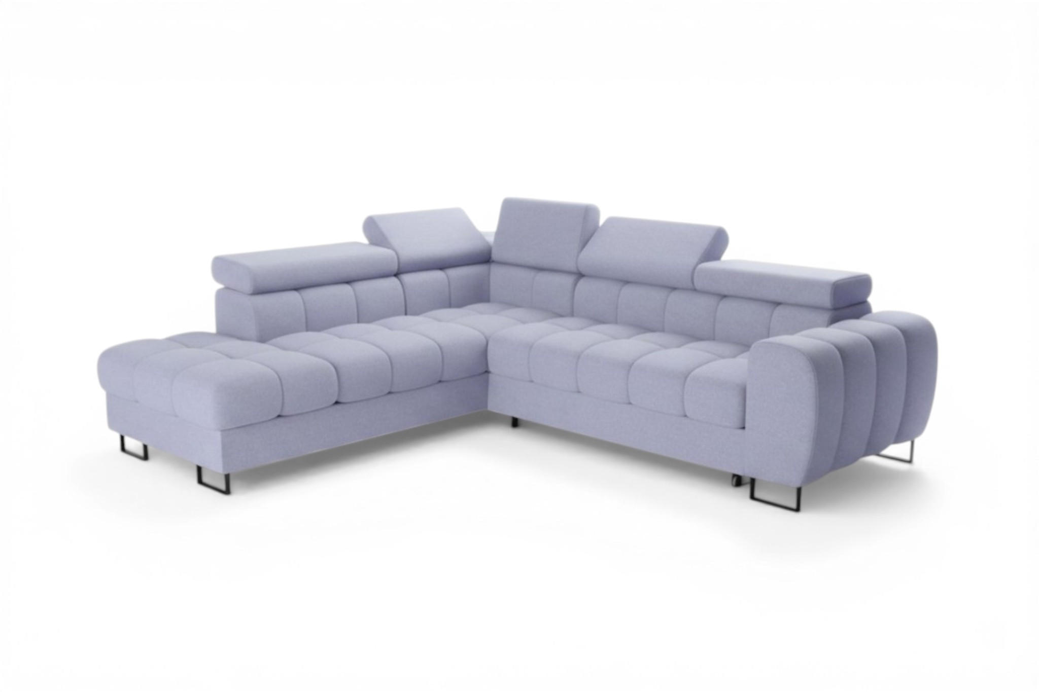 Fun Möbel Ecksofa Blau 260x225 cm
