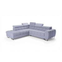 ECKSOFA Bastien Max Mit Schlaffunktion - Blau, Holzwerkstoff/Textil (225/260cm) - Fun Möbel