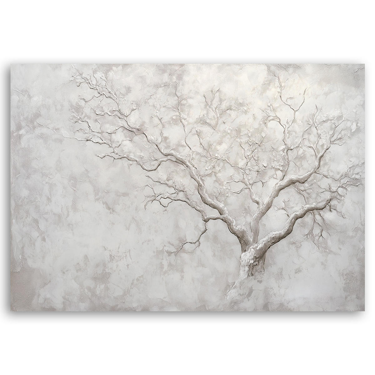 WANDBILD baum ohne blätter - Grau, Textil (60/40cm) - Feeby