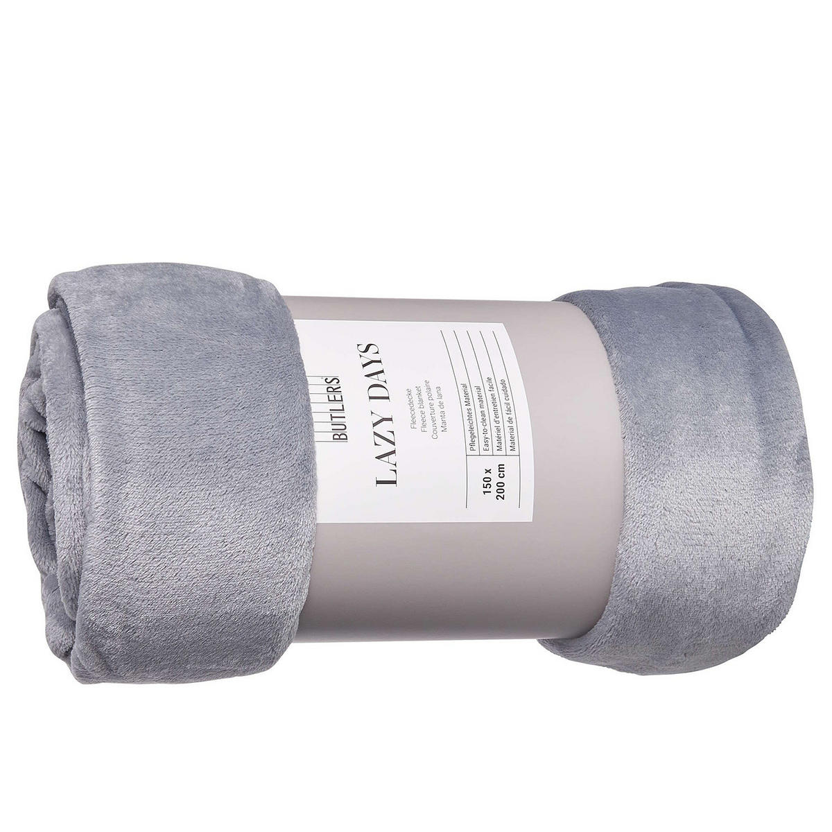 PLAID Lazy Days - Grau, Textil (150/200cm) - Butlers