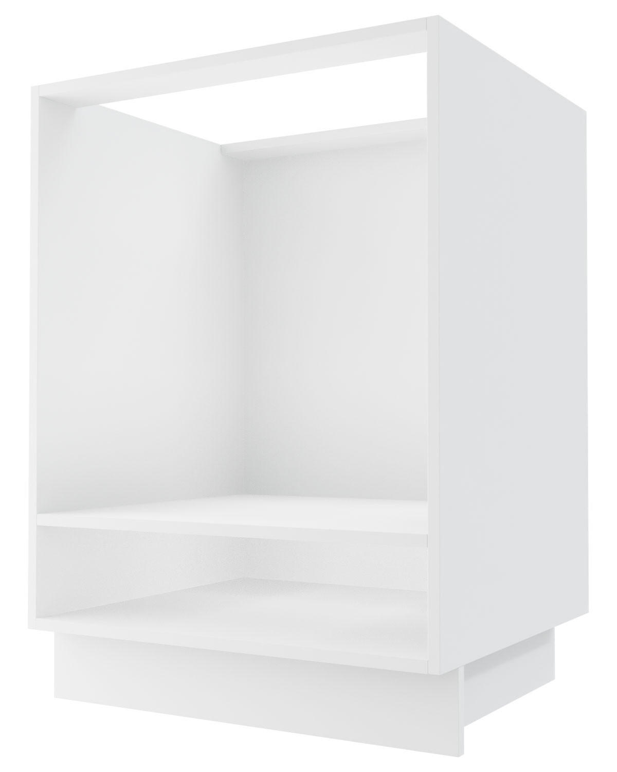 HERDUMBAUSCHRANK Essen D11K/60 Schwarz Hochglanz / Weiß Matt 60 / 50 / 82cm - Schwarz Hochglanz/Schwarz, Holz/Holzwerkstoff (60/82/50cm) - Feldmann-Wohnen