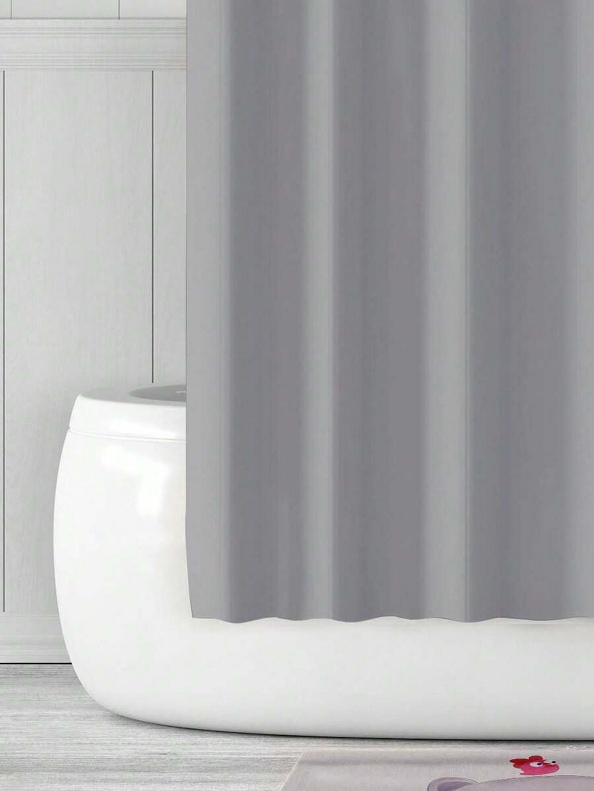 DUSCHVORHANG PEVA Stoff wasserdicht maschinenwaschbar Dekoration Badezimmer - Grau, Kunststoff (180/180cm) - MCBOSON