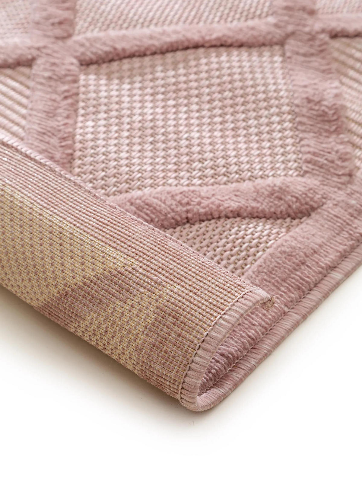 VNITŘNÍ a venkovní koberec Bonte Růžová 240x340 cm - růžová, textil/umělá hmota (240/340cm) - benuta Nest