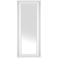 WANDSPIEGEL weiß rechteckig 51/141 cm Lunel - Weiß, Kunststoff (51/141/3cm) - Beliani