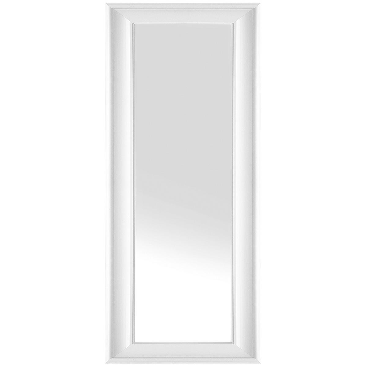 WANDSPIEGEL weiß rechteckig 51/141 cm Lunel - Weiß, Kunststoff (51/141/3cm) - Beliani