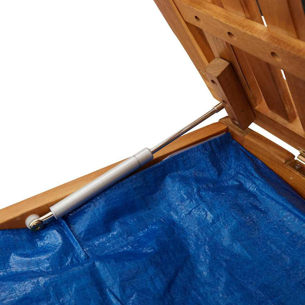 GARTENBOX mit Kissen, 150/50/60,5 cm, aus Massivholz Akazie, Dunkelgrau - Braun, Holz (50/60.5/150cm) - vidaXL