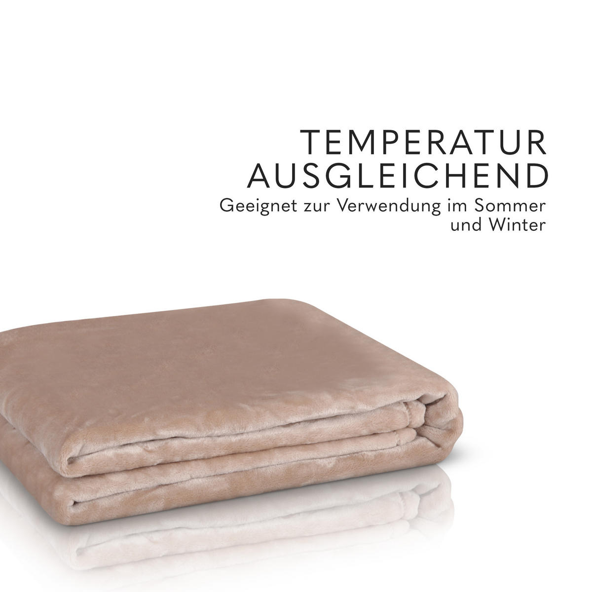KUSCHELDECKE mit Cashmere Touch 150x200 cm Camel - Haselnussfarben, Textil (150/200cm)