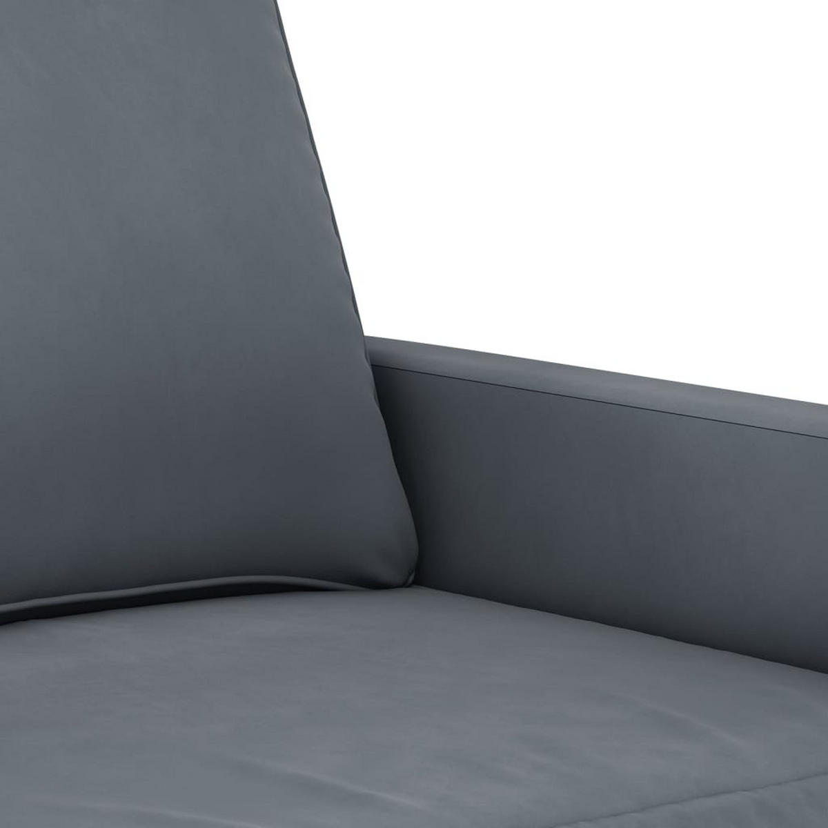 3-SITZER-SOFA Eppingen - Dunkelgrau, Naturmaterialien (198/80/77cm) - Nettlife