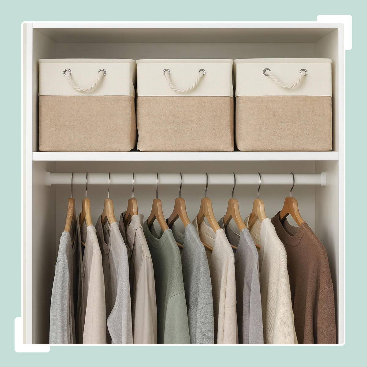 3XAUFBEWAHRUNGSKORB - Multicolor, Textil/Metall (30/30/30cm) - Relaxdays