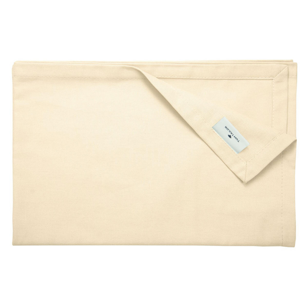 TISCHLÄUFER IN LEINENOPTIK DOVE Blickdicht - Creme, Textil (150/50/0.5cm) - Tom Tailor