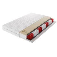 TASCHENFEDERKERNMATRATZE CALVADO MULTI Multipocket 200x200, H3, Höhe ca.: 20 cm - Weiß, Textil (200/200cm) - MASSENO