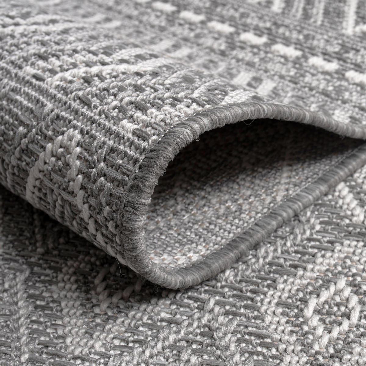 OUTDOORTEPPICH 80/250 cm Vermont 190 - Grau, Textil (80/250cm) - Paco Home