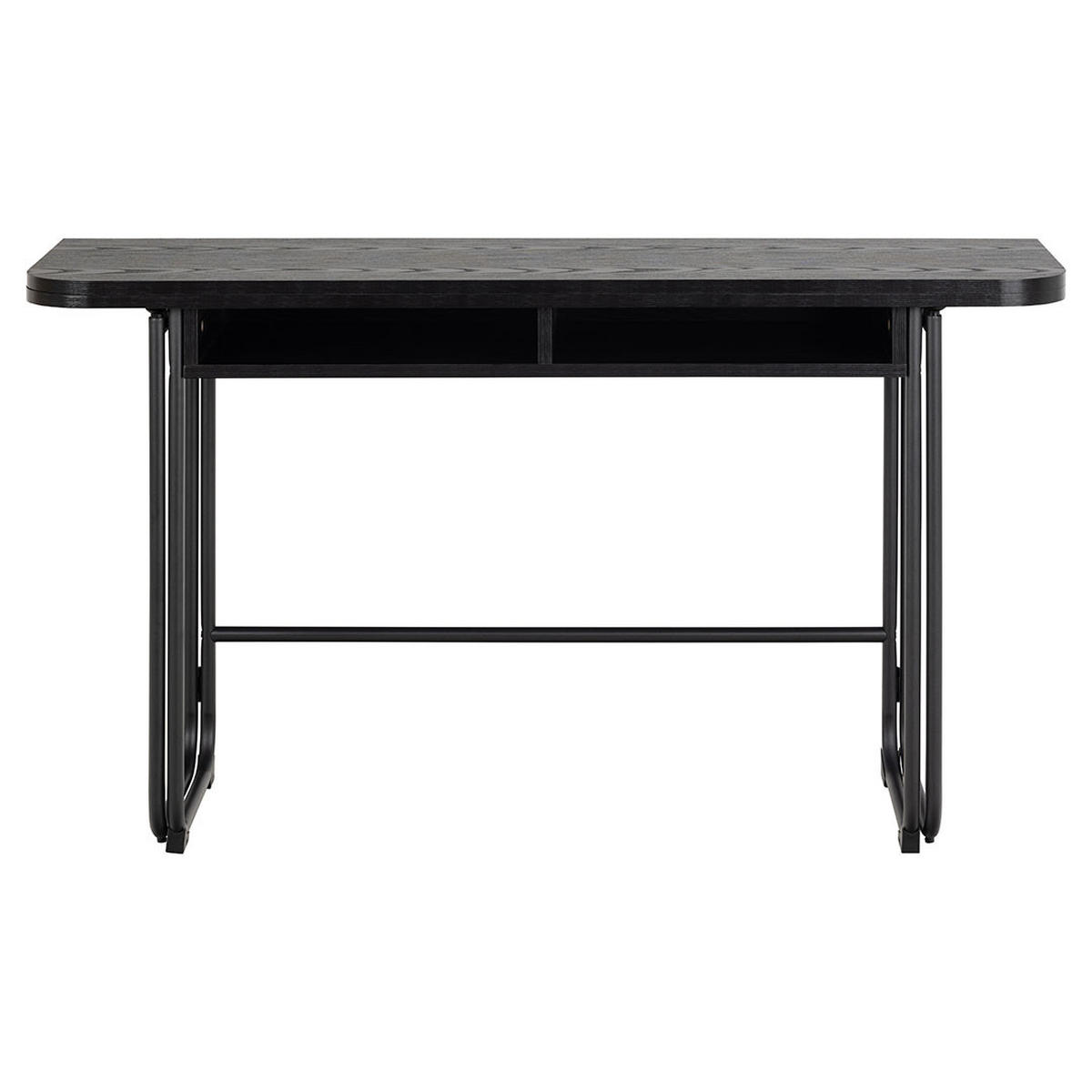 ESSTISCH, Darlington, Schwarz, MDF, 80 x 140 x 77 cm - Schwarz, Holzwerkstoff/Metall (140/80/77cm) - ebuy24