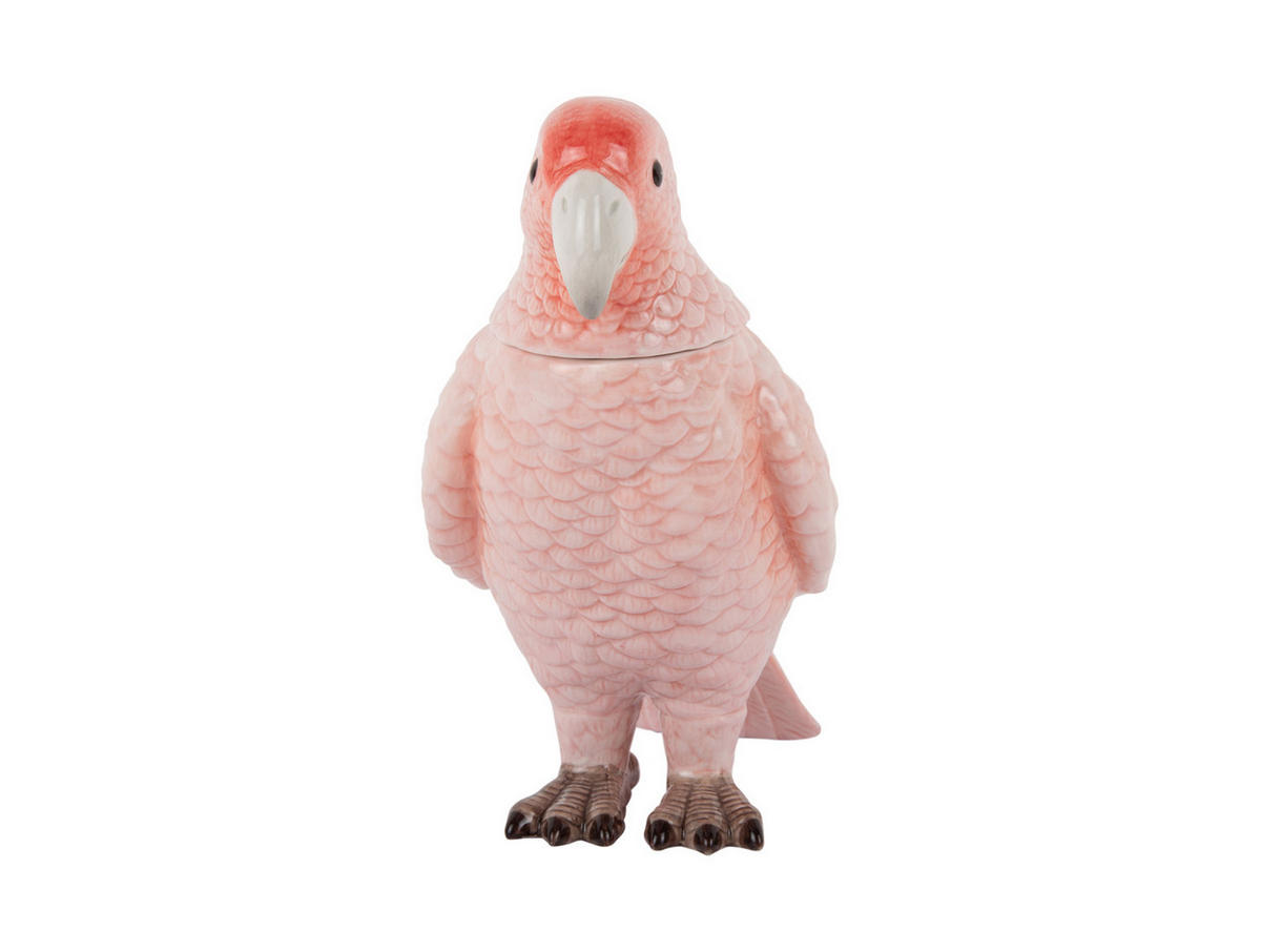AUFBEWAHRUNGSBOX Bird 22/11/20 cm - Pink, Keramik (11/20/22cm) - Present Time
