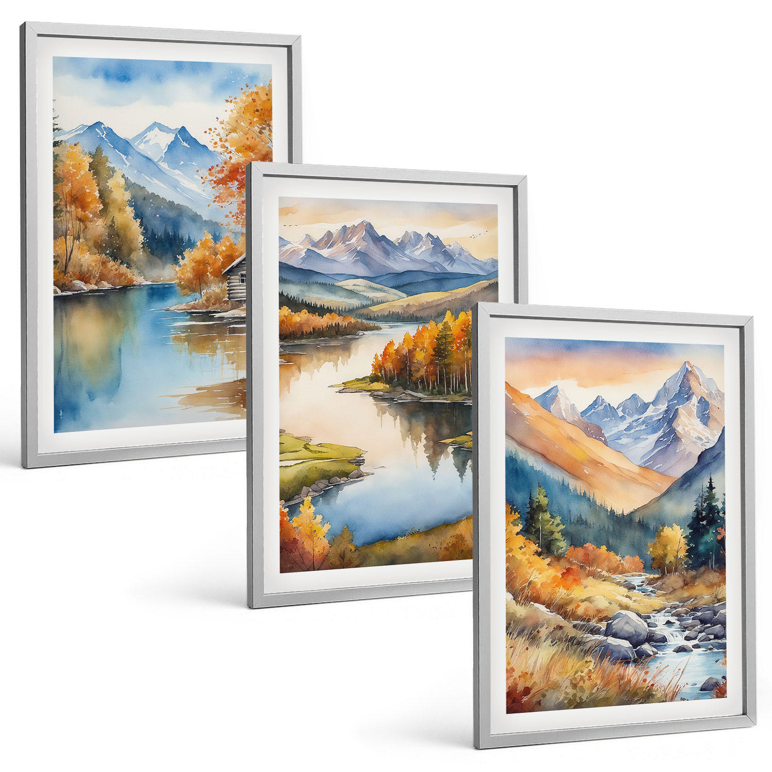 Tulup Bilder Silber 40x60 cm