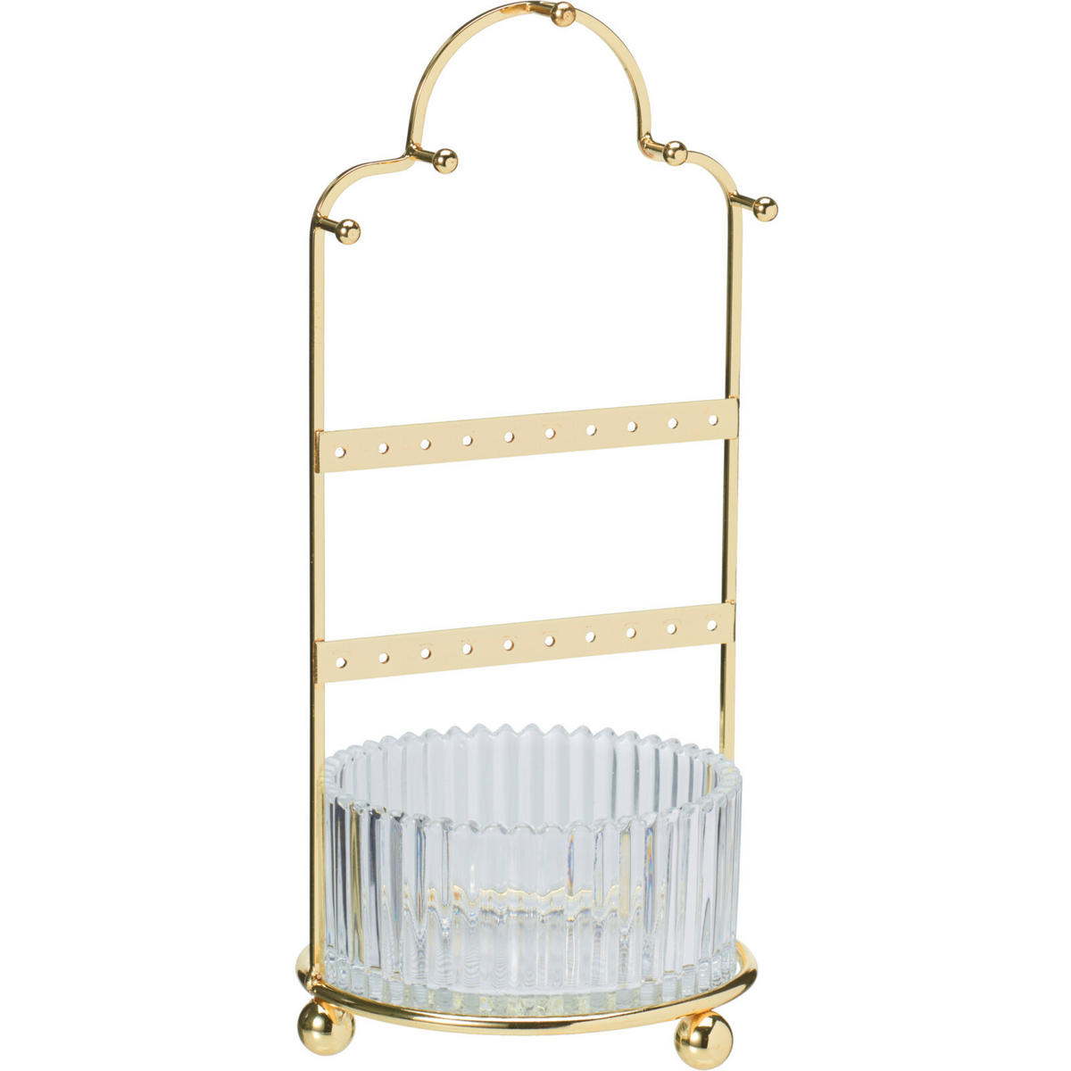 SCHMUCKSTÄNDER 25 cm - Goldfarben, Metall (11/25/11cm) - Home Styling Collection